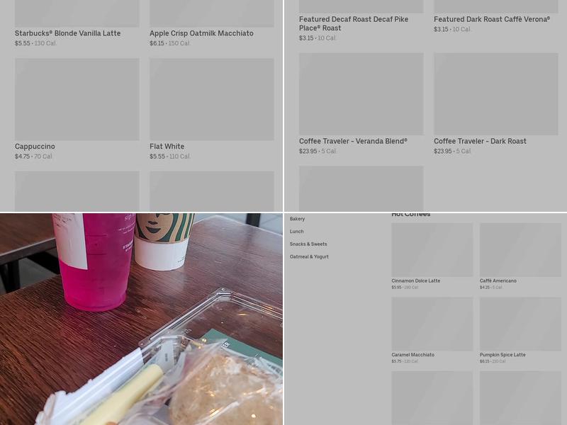 Starbucks Menu