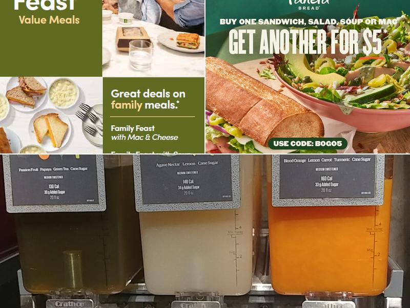 Panera Bread Menu