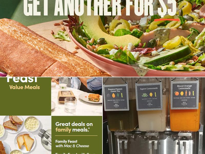 Panera Bread Menu