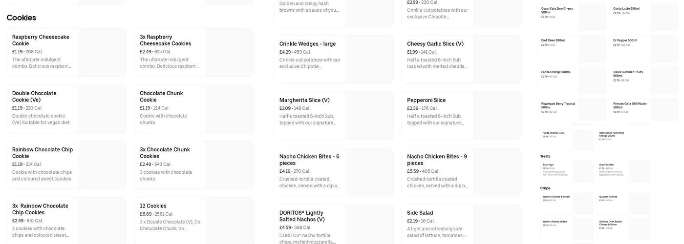 The Godfather Takeaway Menu