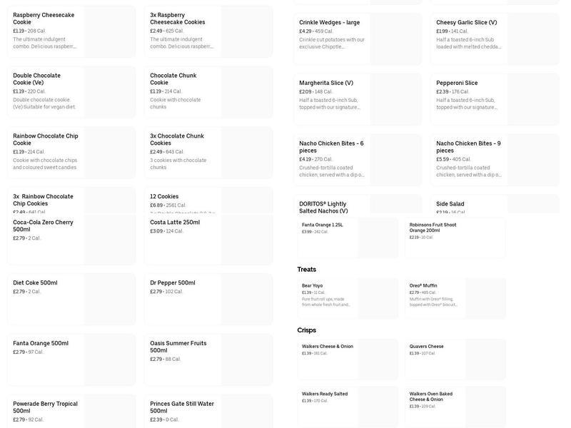 The Godfather Takeaway Menu