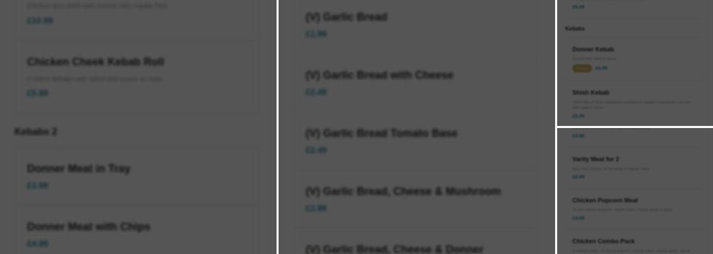 The Flaming Grill Bolton Menu