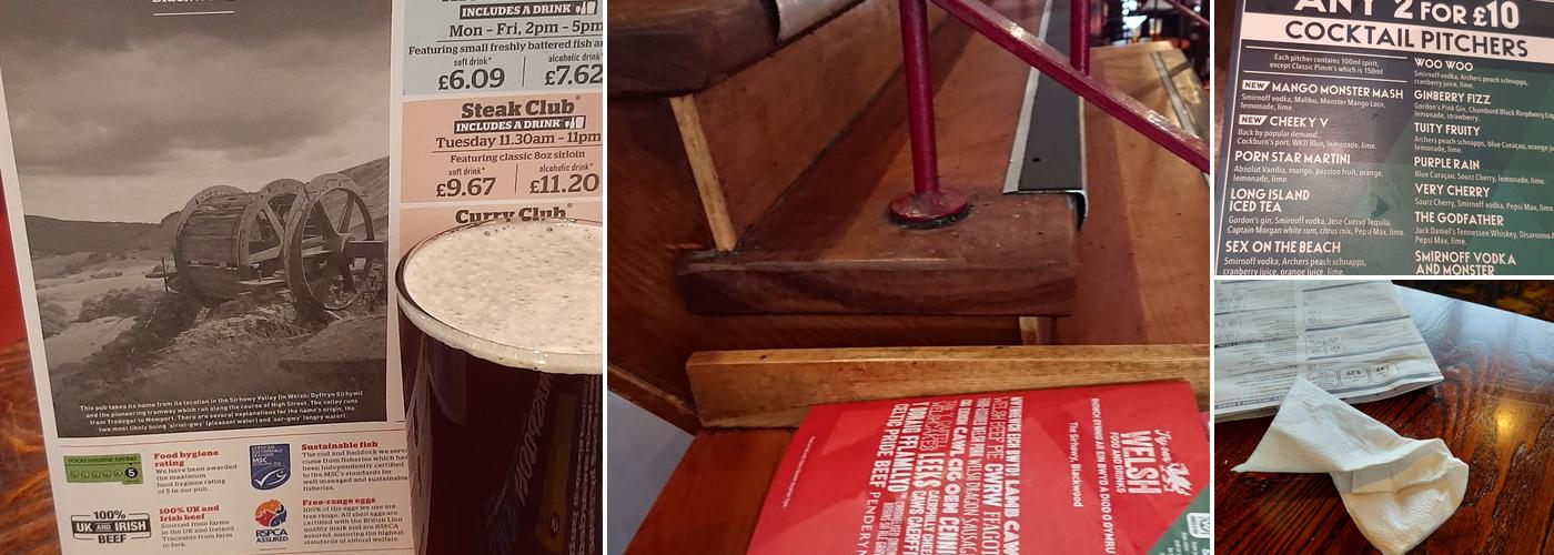 The Sirhowy - JD Wetherspoon Menu