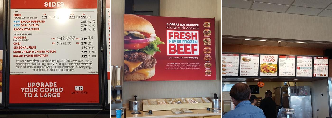 Wendy's Menu