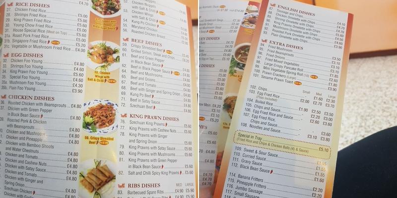 Red Diamond Chinese Take Away Menu