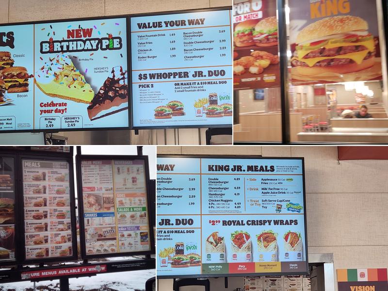 Burger King Menu