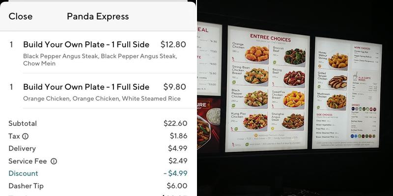Panda Express Menu