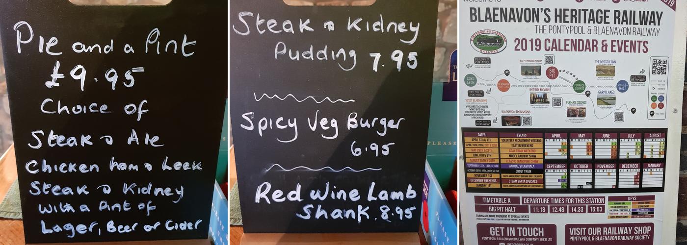 The Whistle Inn and Park Menu