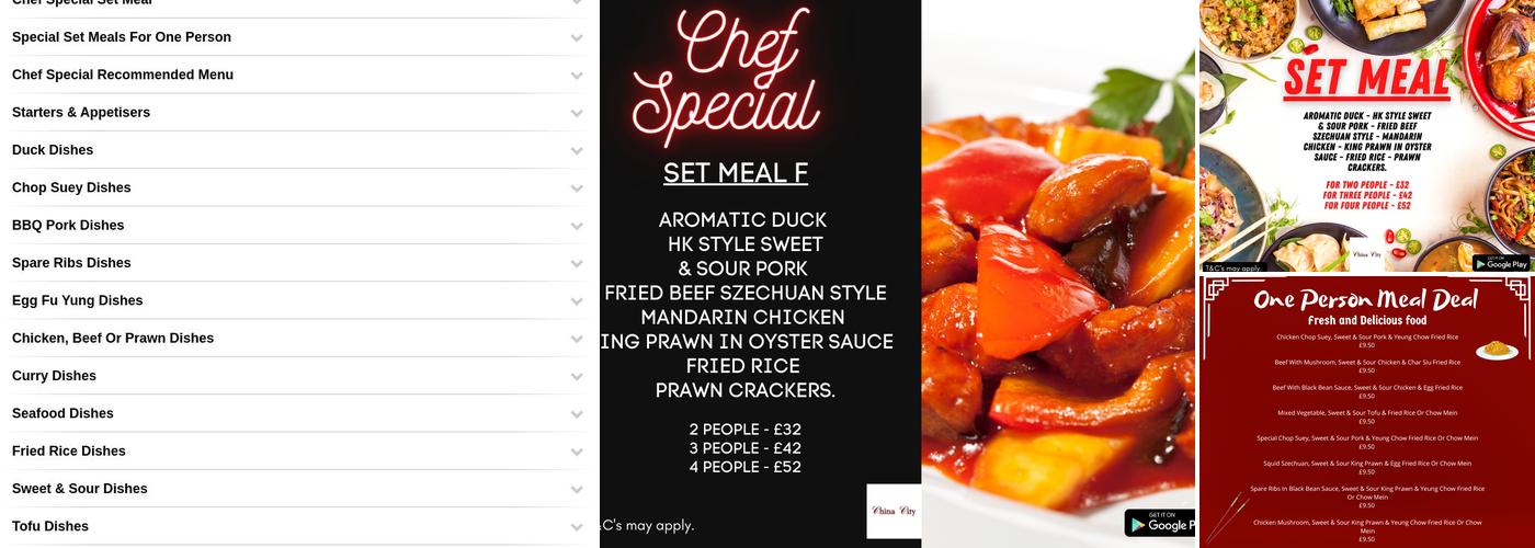 China City Menu