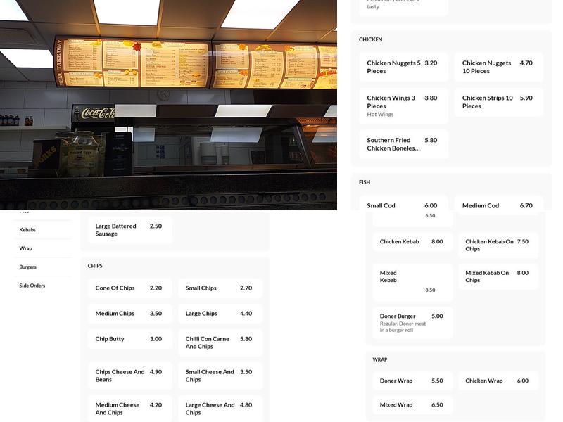 The Village Plaice Menu