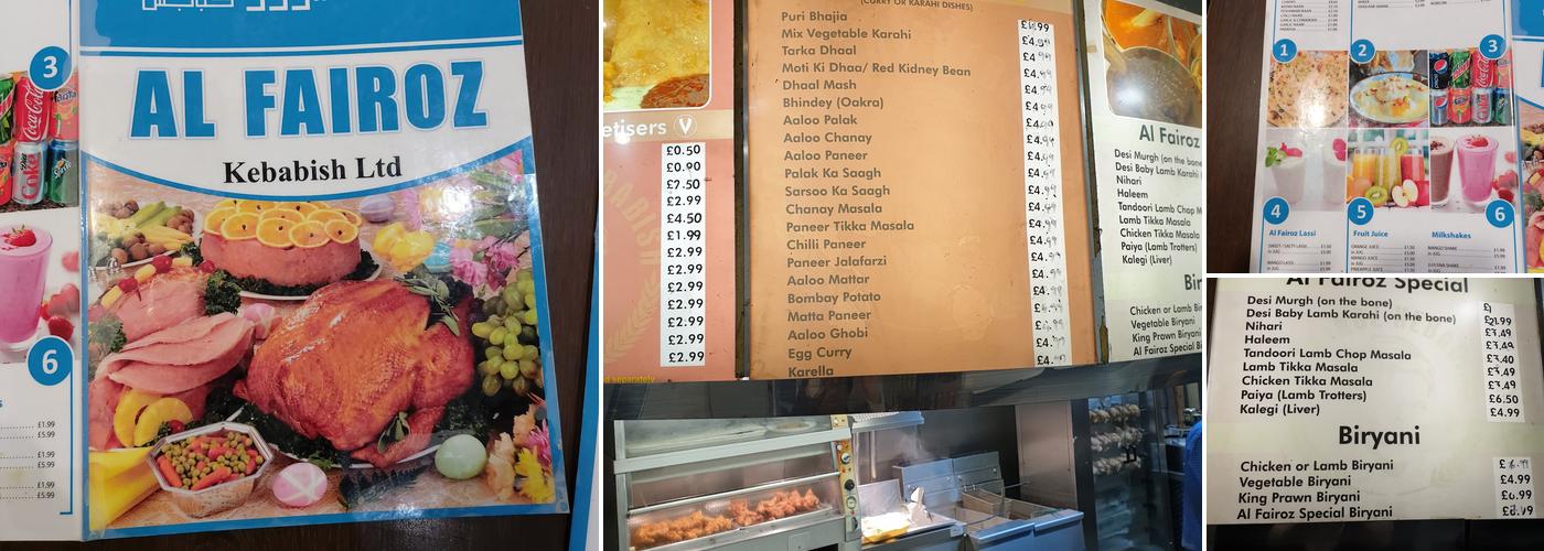 Al Fairoz Kebabish Menu