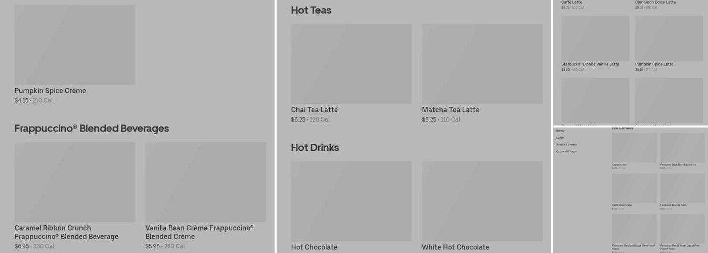 Starbucks Menu