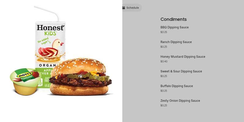Burger King Menu