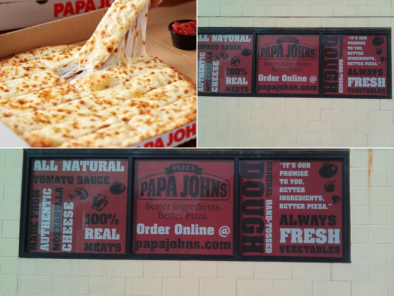 Papa Johns Pizza Menu