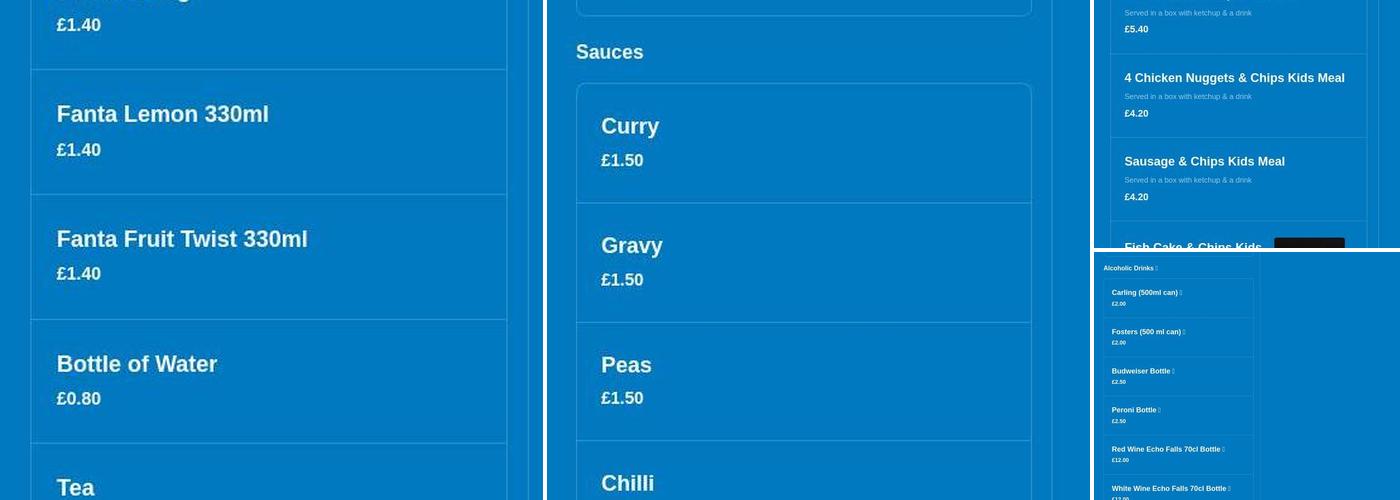 Surjans Fish n Chip Restaurant & Takeaway Menu