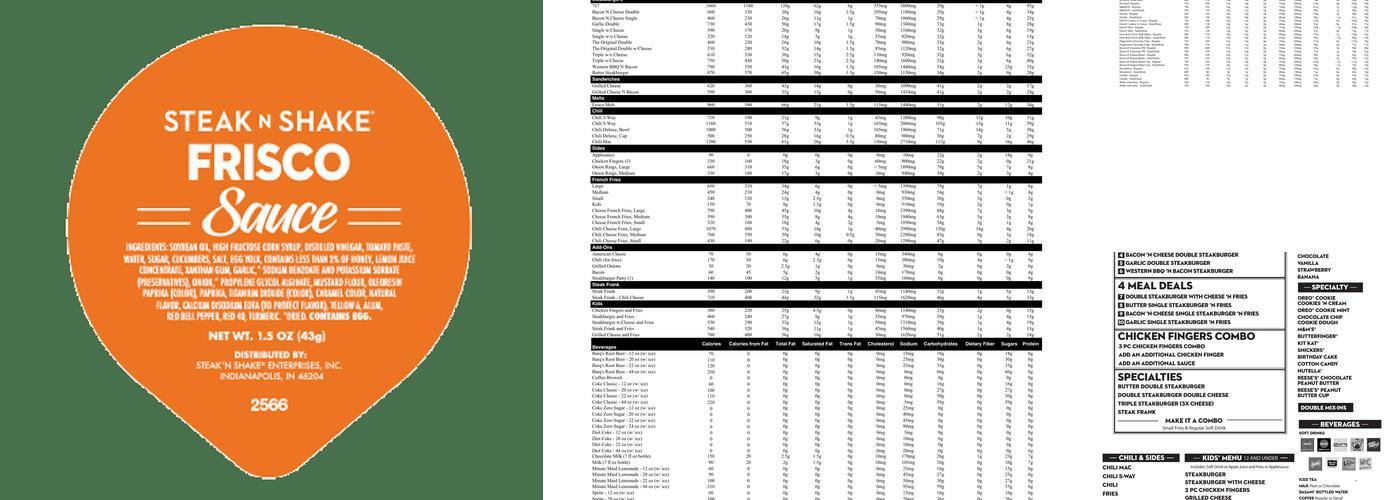 Steak 'n Shake Menu