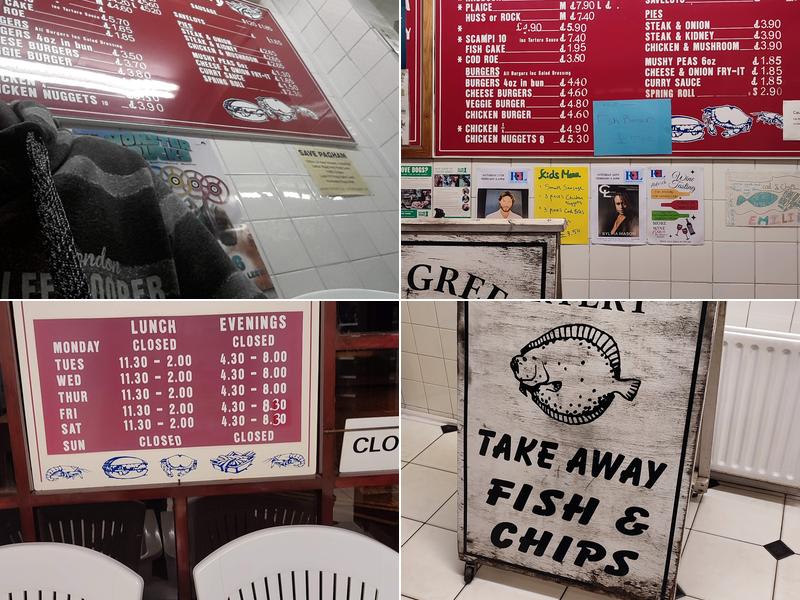 Rose Green Fryery Menu