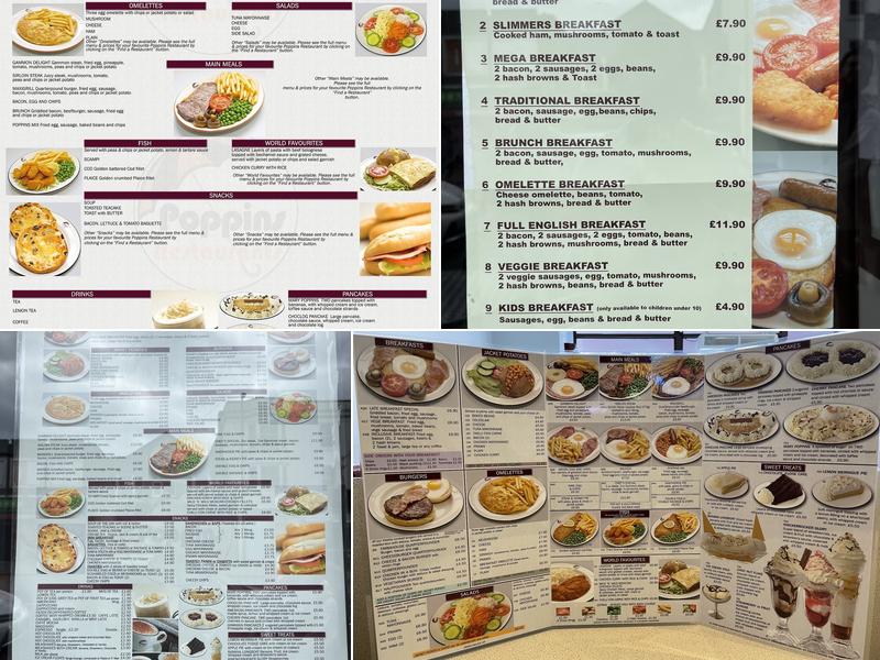 Poppins Bognor Regis Menu