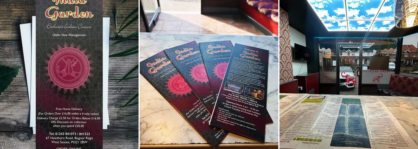 India Garden Menu