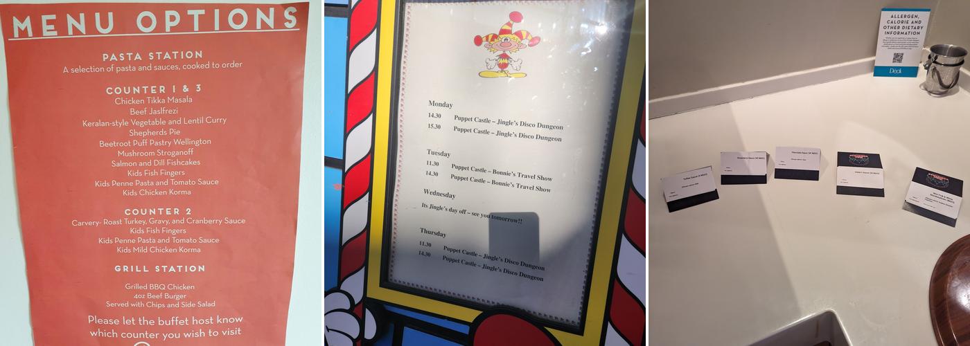 The Deck Restaurant Menu