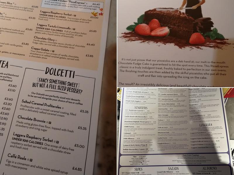 Pizza Express Menu