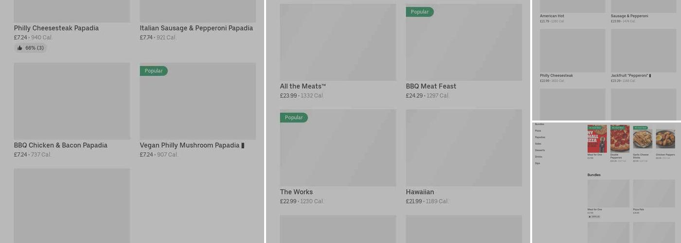 Papa Johns Pizza Menu