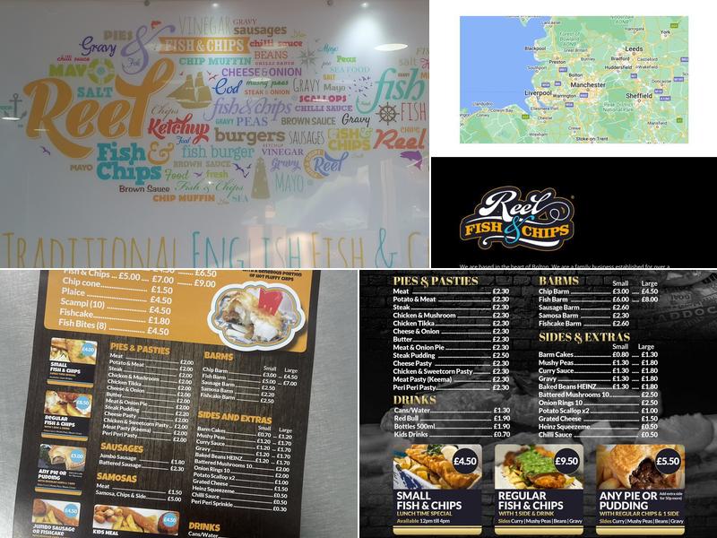 Reel Fish And Chips Bolton Menu