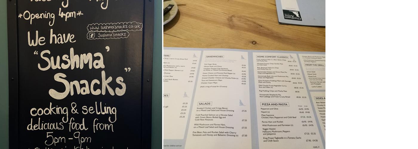The Chetham Arms Menu