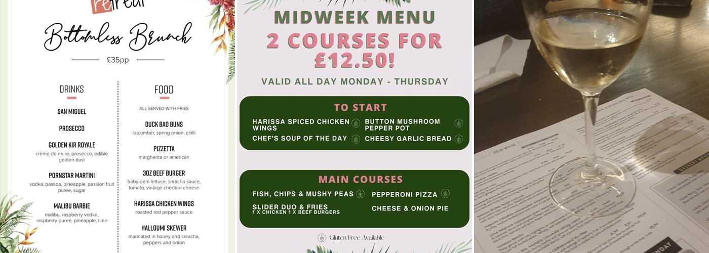 Retreat Bromley Cross Menu