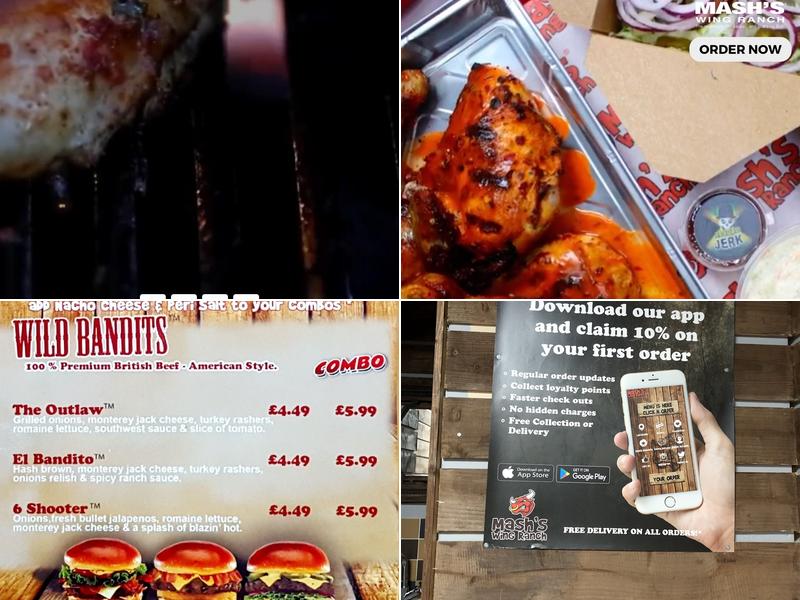 Mash's Wing Ranch Bolton Menu