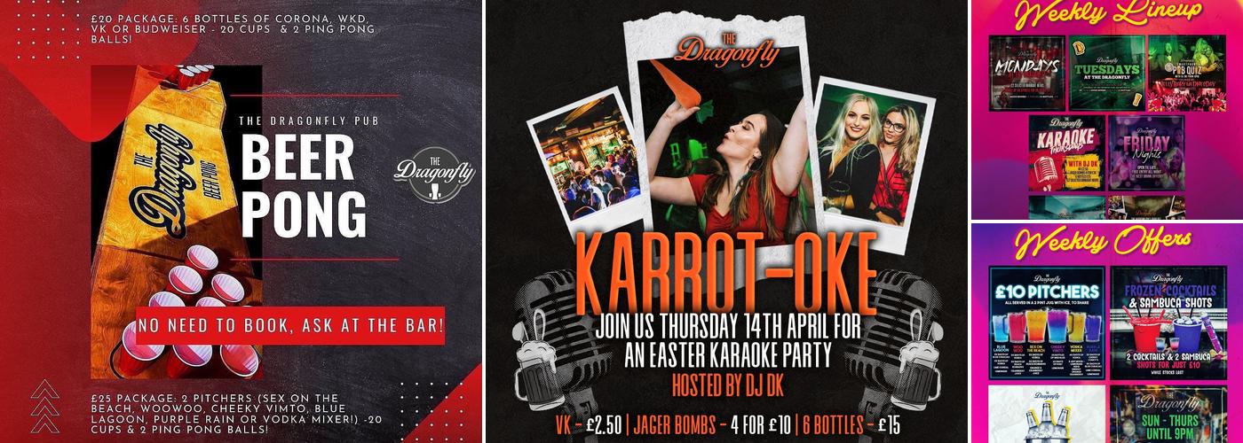 The Dragonfly Pub Menu