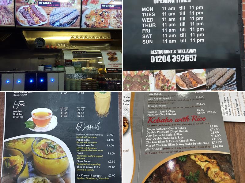 Afghan Cuisine'n'Grill Menu