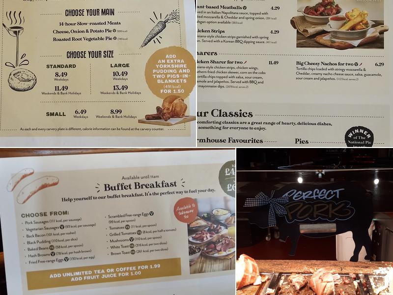 Pine Tree Farm - Dining & Carvery Menu