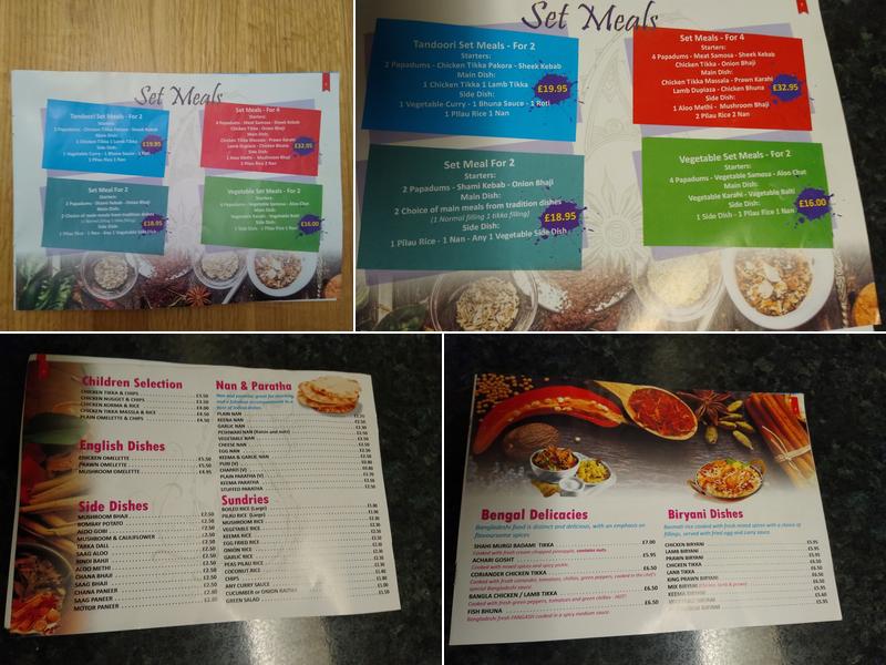 Westhoughton Indian Tandoori Takeaway Menu