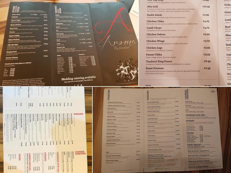 Aroma Restaurant Menu