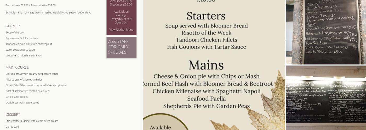 Nick's Restaurant Menu