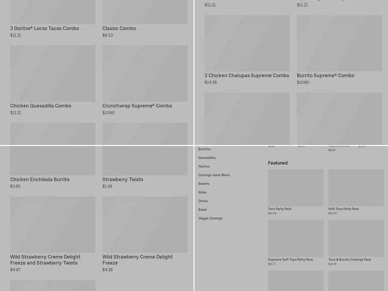Taco Bell Menu