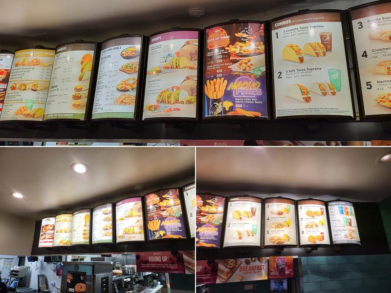 Taco Bell / Pizza Hut Menu