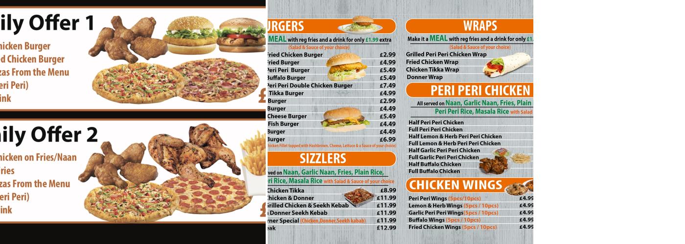 Grill Corner Bolton Menu