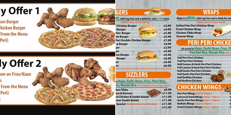 Grill Corner Bolton Menu