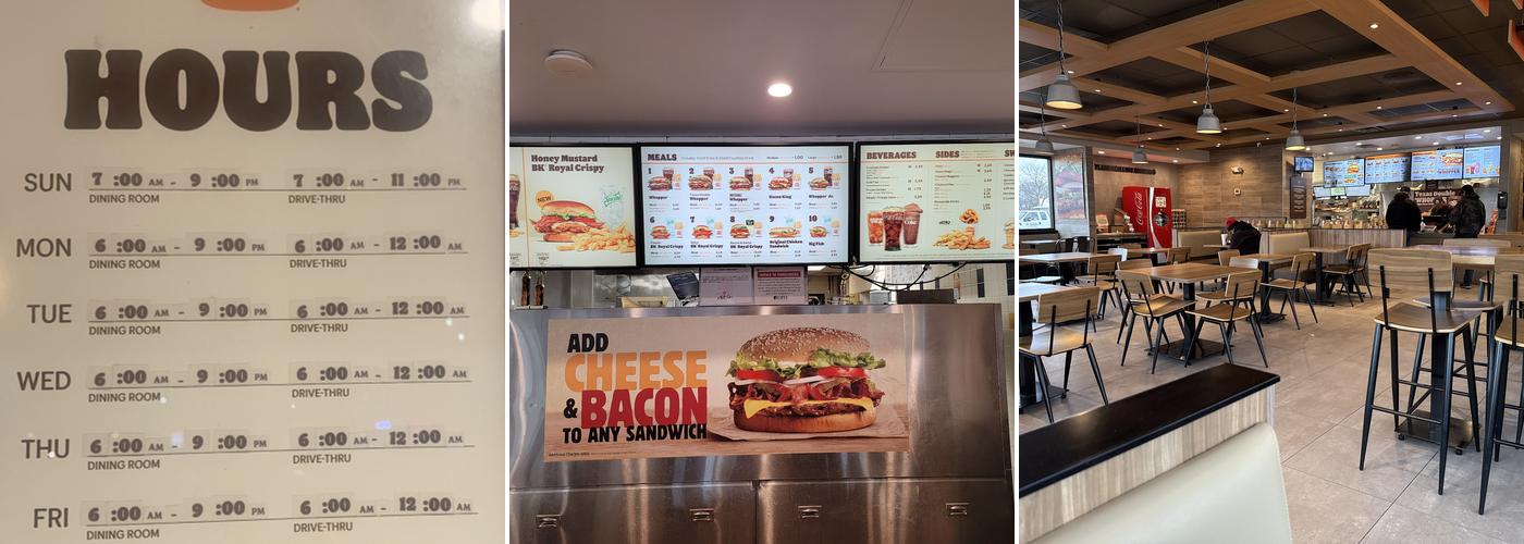Burger King Menu