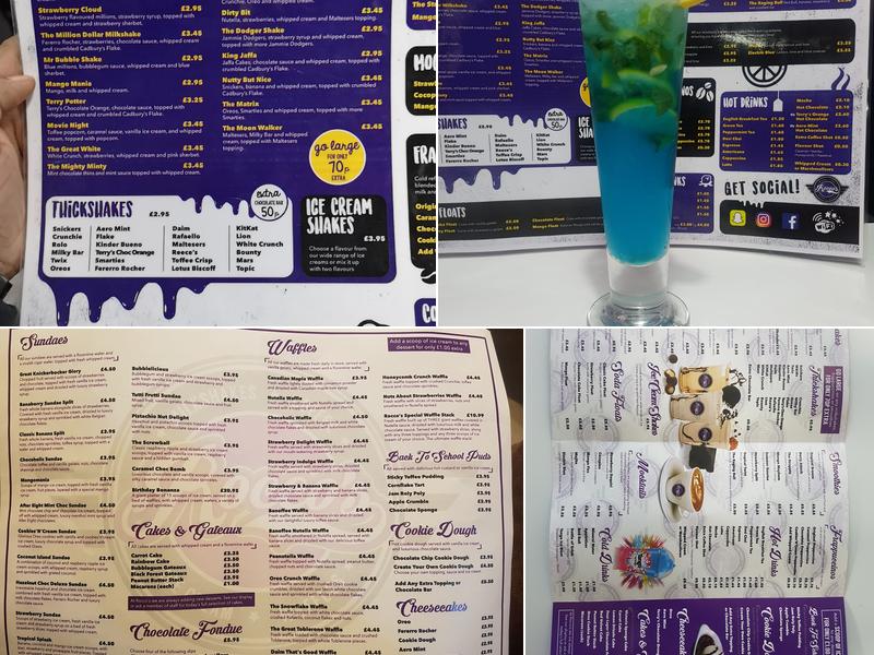 Roccos Desserts Menu