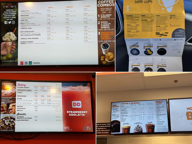 Dunkin' Menu