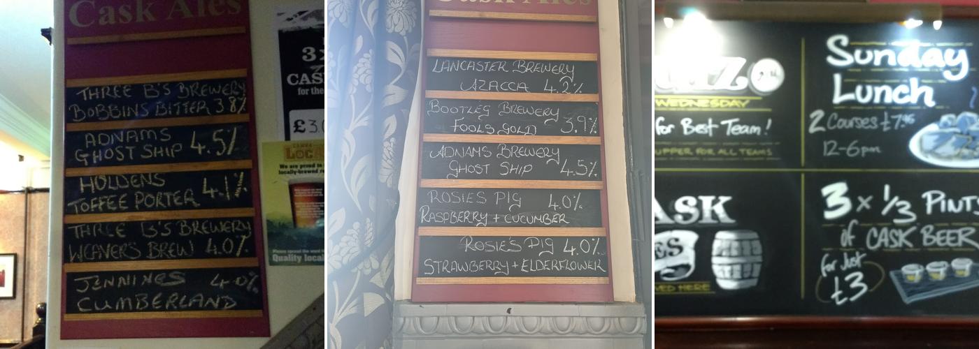 The Hen & Chickens Menu