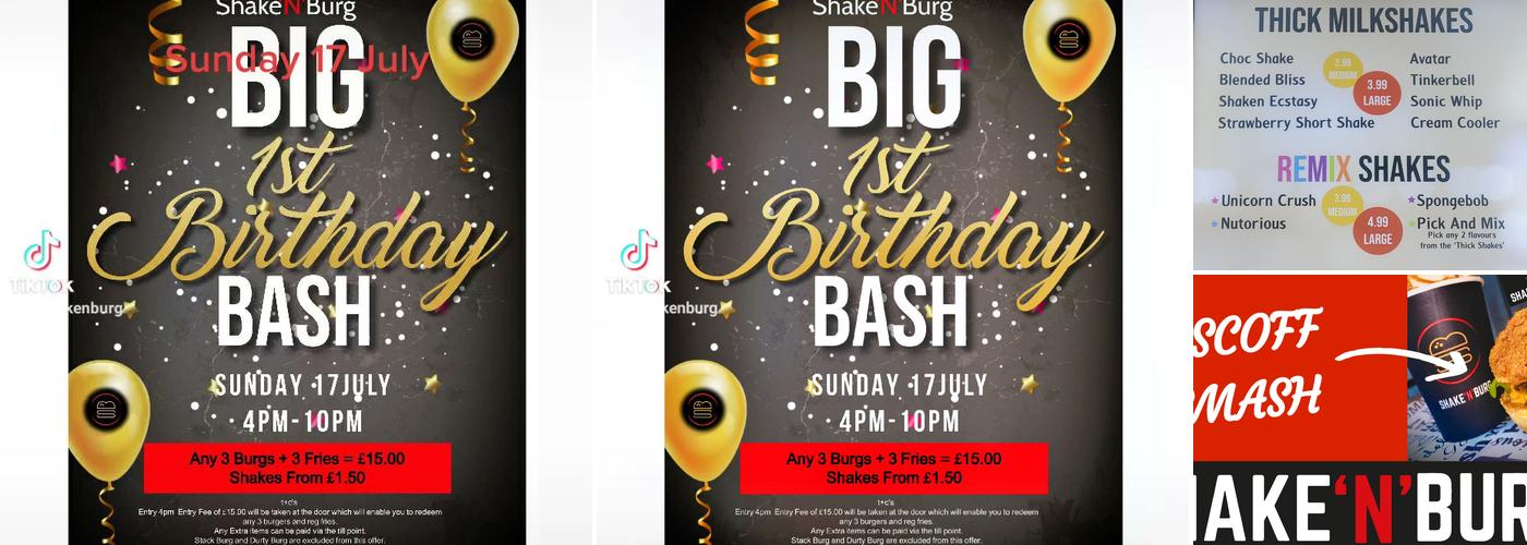 Shake'N'Burg Menu