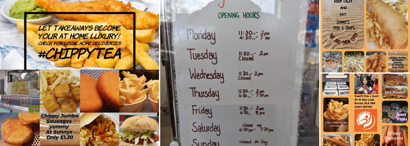 Sunny's Fish and Chips Menu