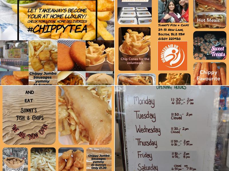 Sunny's Fish and Chips Menu