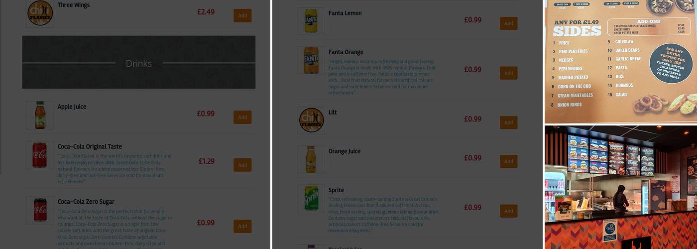 Chilli Flames Bolton Menu