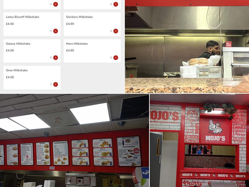Mojos Chicken & Shakes Menu