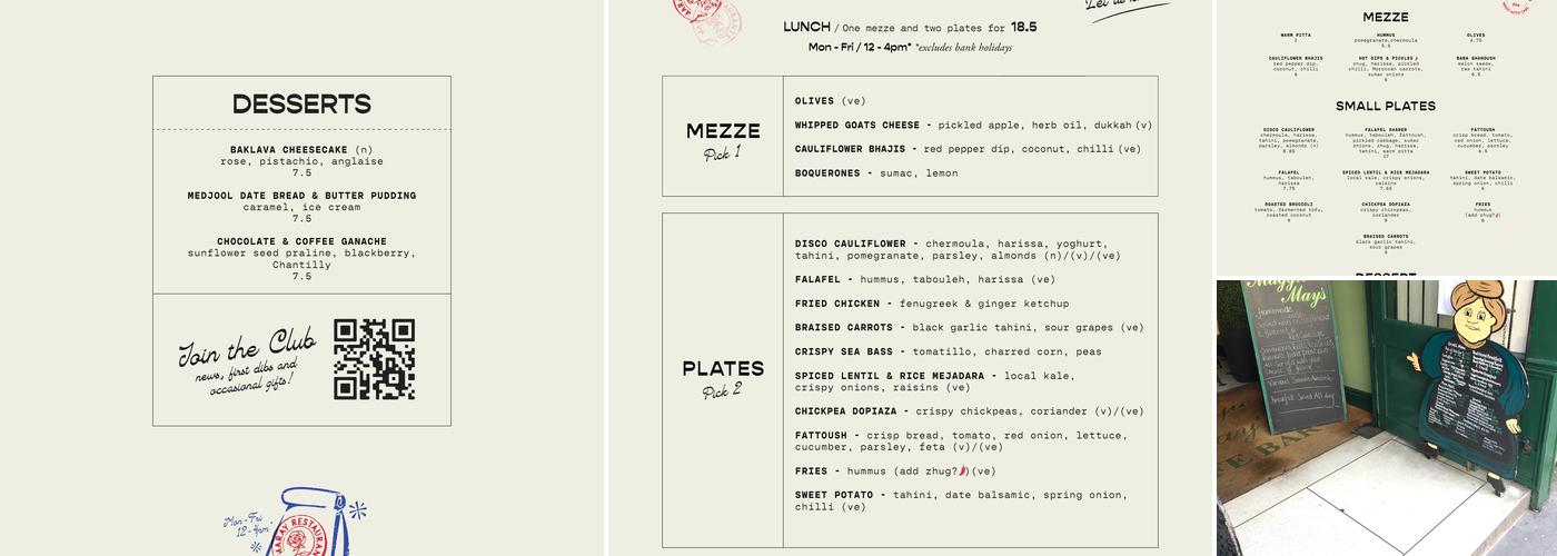 Maray Bold Street Menu